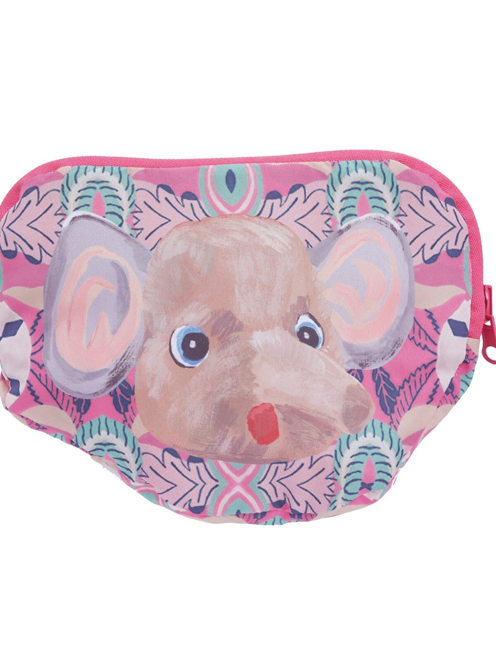 Nathalie Lete! Face bag, coin purse open for small Tote bag. Elephant Face! New!